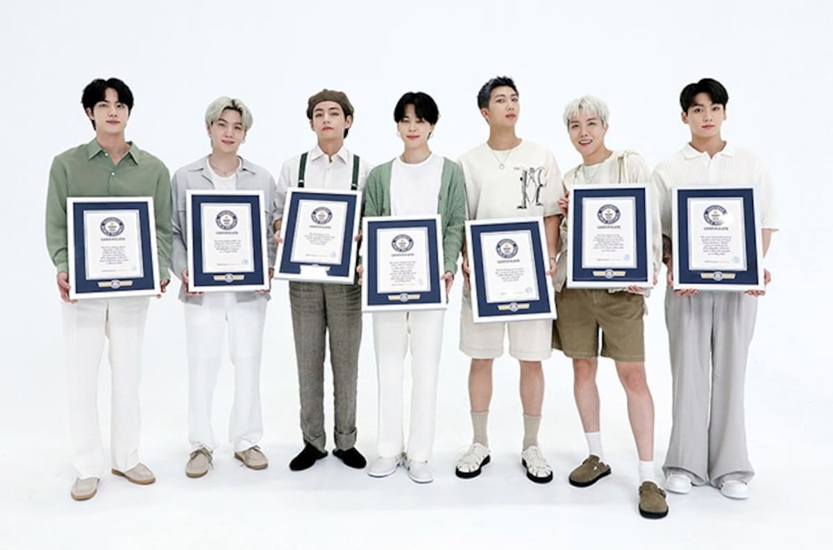 BTS ingresa al Pasillo de la Fama del libro Guinness de récords mundiales