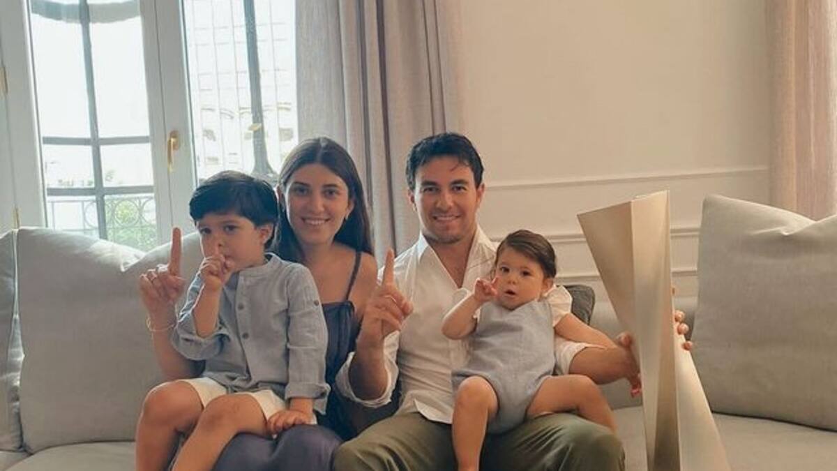 Sergio 'Checo' Pérez anuncia que su tercer hijo será un niño