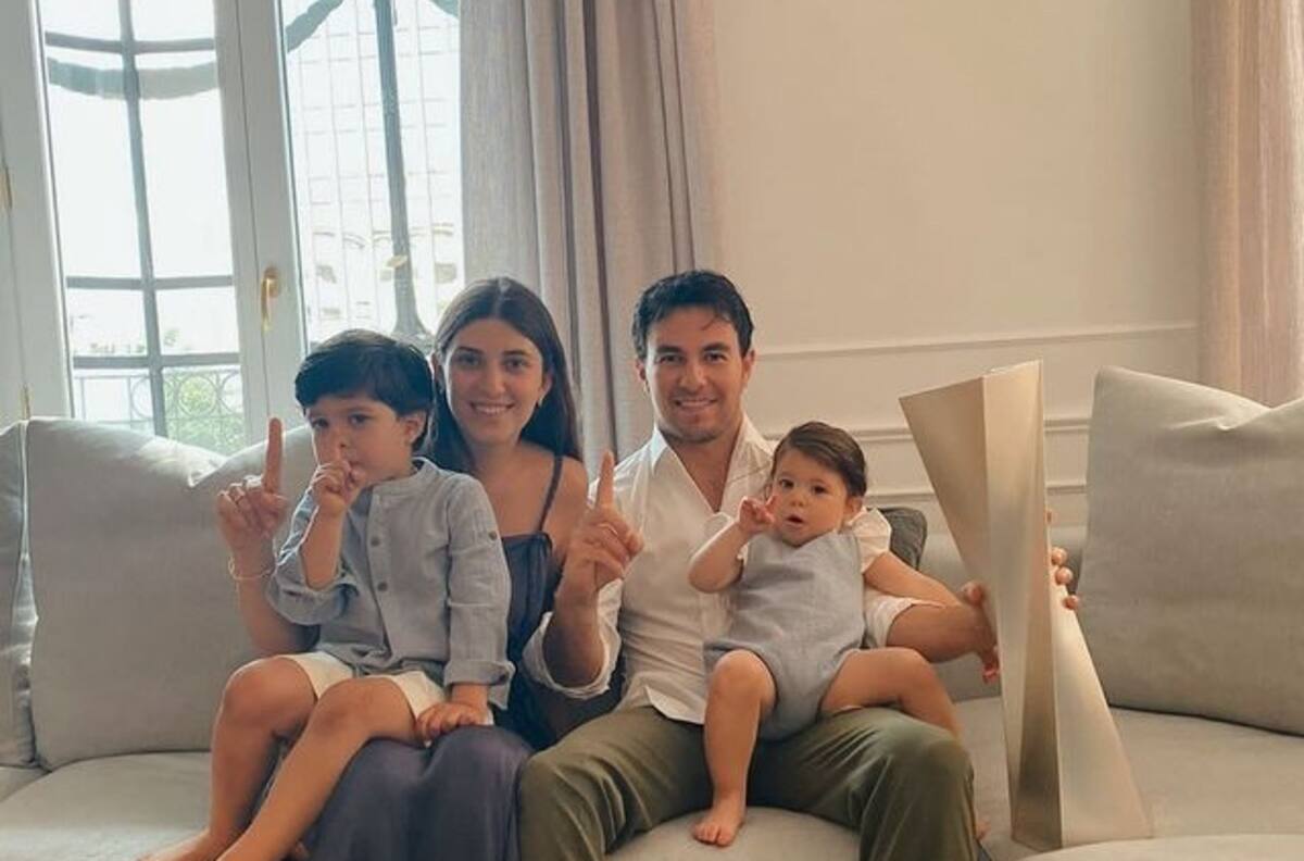 Sergio 'Checo' Pérez anuncia que su tercer hijo será un niño