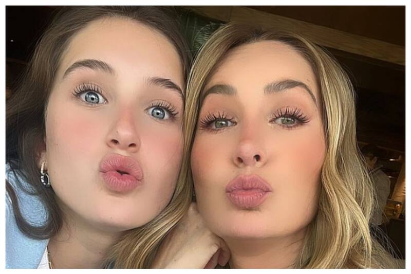 La actriz y presentadora junto a su hija mayor con una mueca cómplice. Geraldine Bazán ha manifestado que su relación con su hija adolescente requiere de un espacio de confianza.