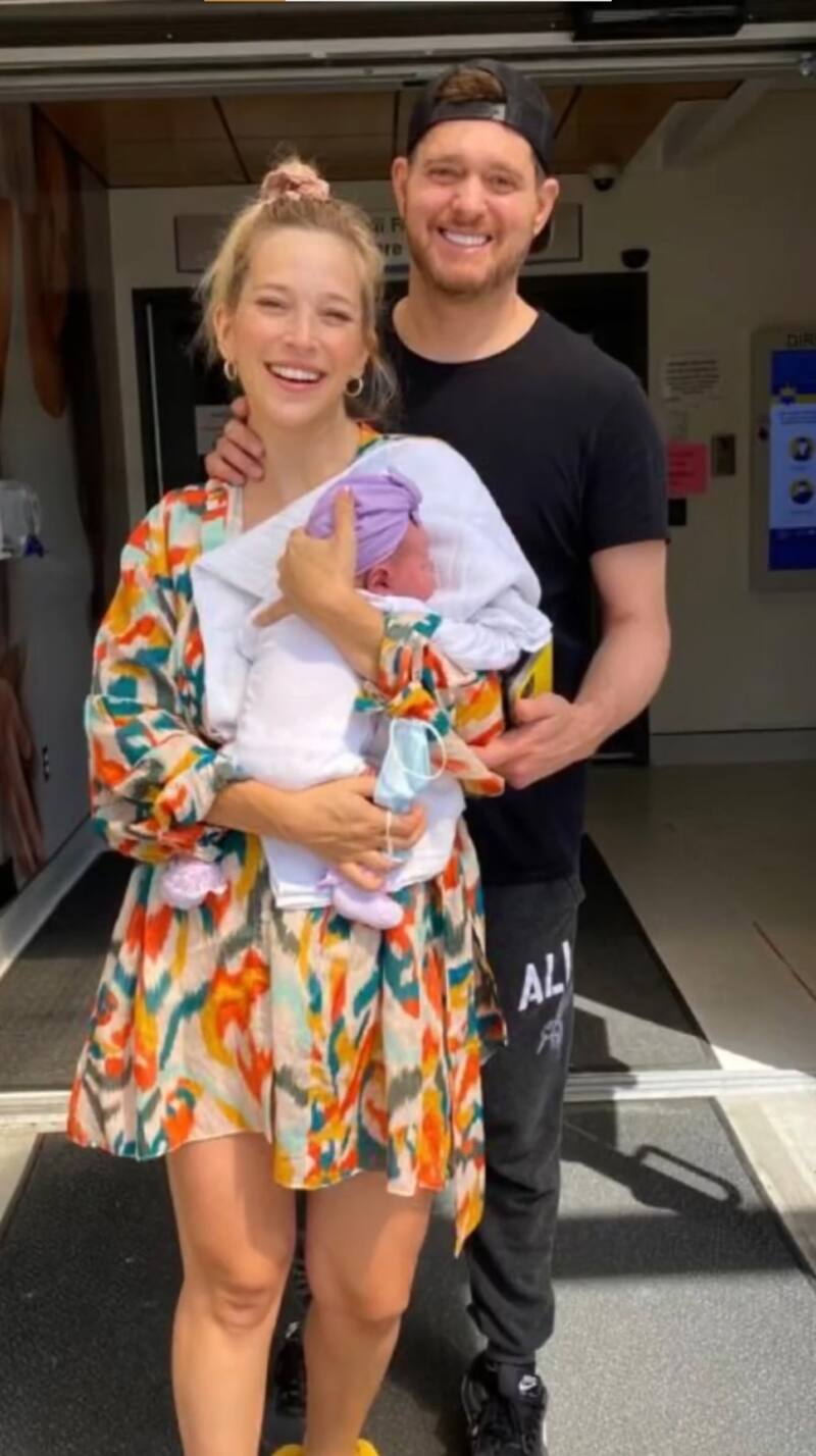 Luisana Lopilato definió el nacimiento de su cuarta hija con Michael Bublé como un momento "mágico e inolvidable" - Créditos: Instagram