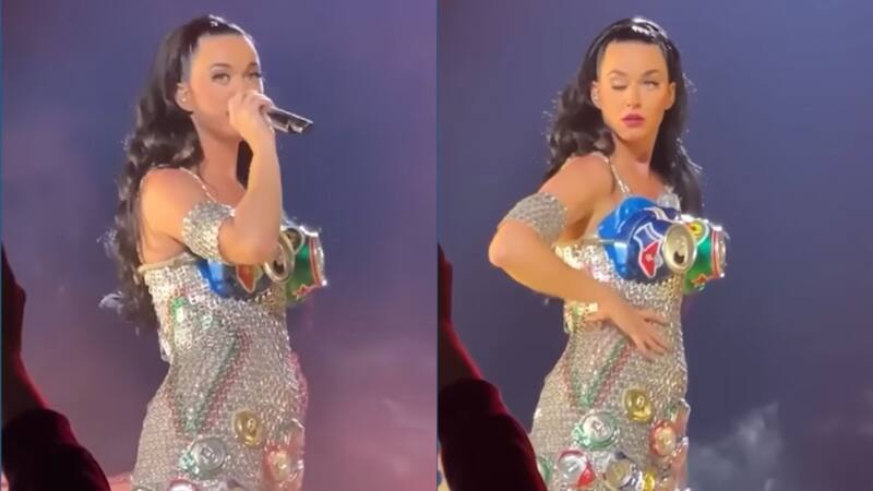 Katy Perry se burla de su párpado Katy Perry respondió a las criticas irónicamente - Créditos: Twitter