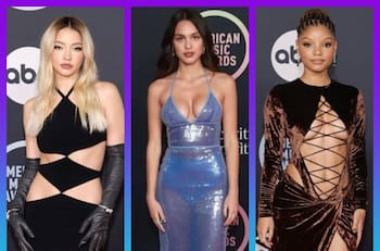 Famosos deslumbran en la alfombra roja de los American Music Awards 2021