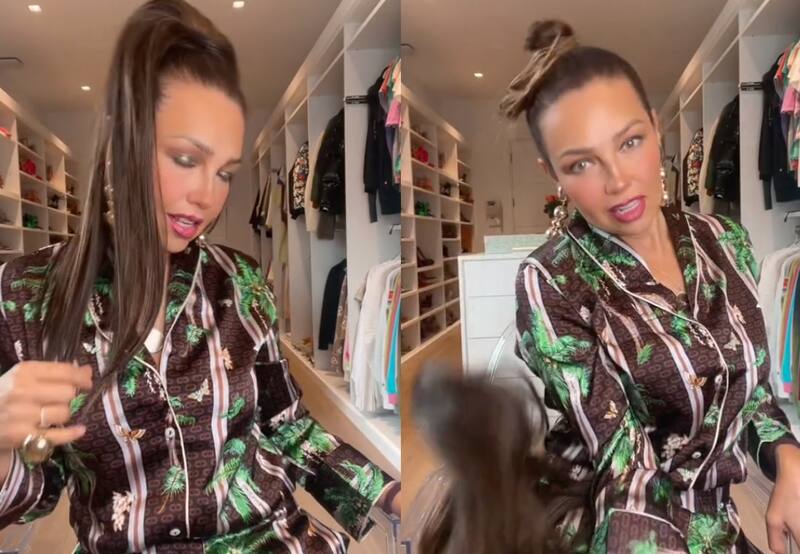 Un bochornoso momento vivió Thalía frente a sus seguidores de TikTok