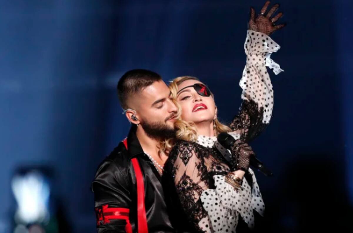 Madonna está en Medellín y estaría cantando en el concierto de Maluma