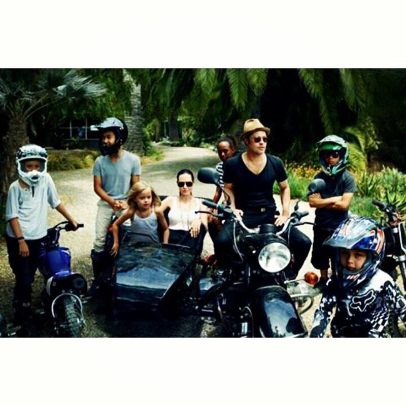 Angelina Jolie probó comida exótica junto a sus hijos - Créditos: Instagram