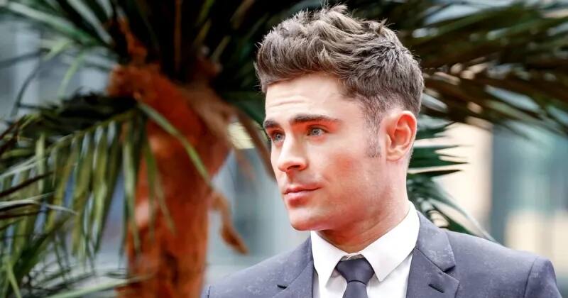Zac Efron tuvo problemas en su mandíbula tras caerse mientras corría por su casa - Créditos: Twitter