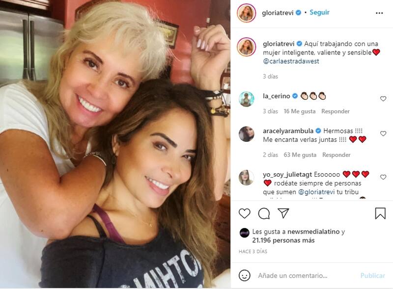 Ya están trabajando juntas - Créditos: Instagram: Gloria Trevi
