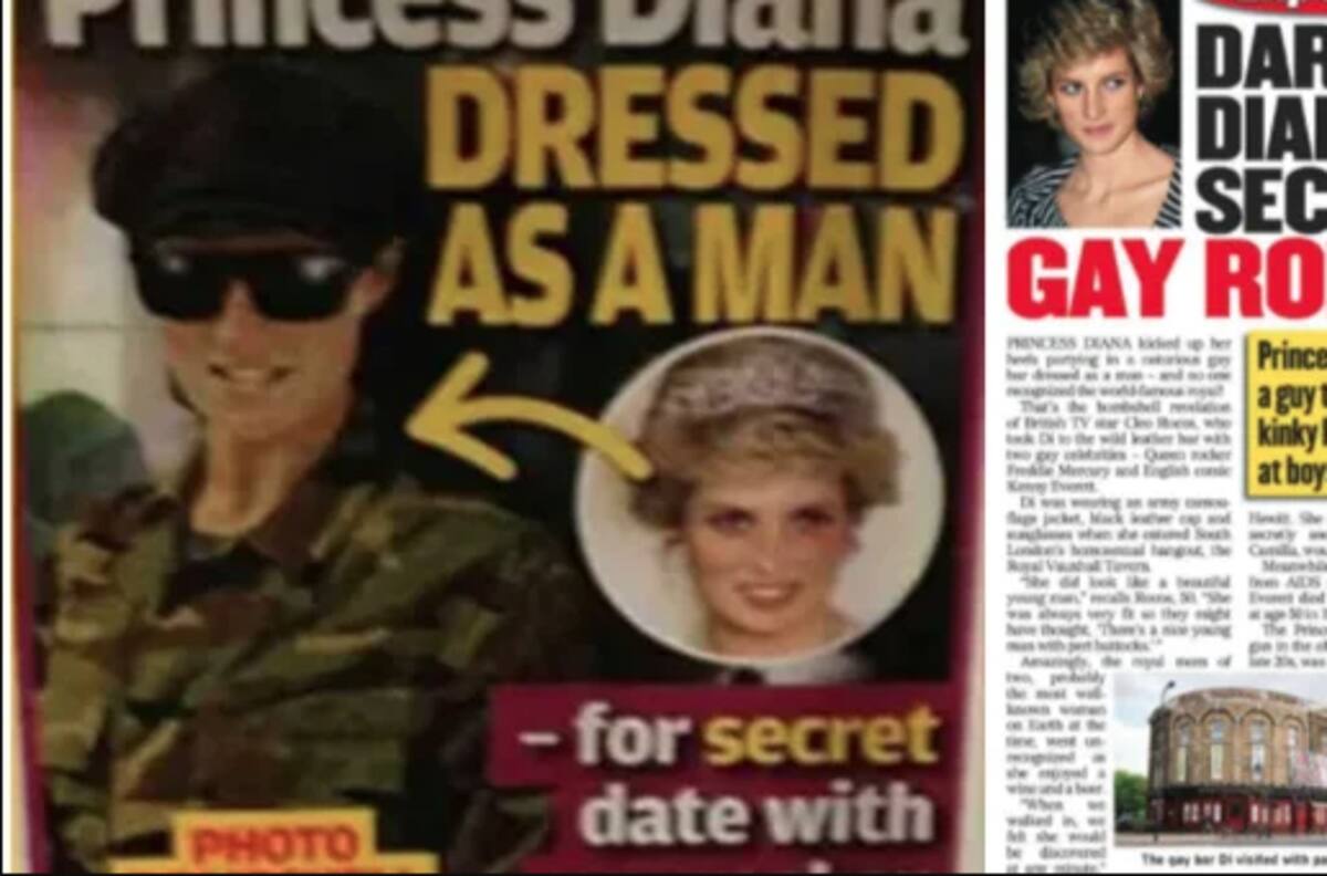 La épica noche en que Freddie Mercury vistió a Lady Di de hombre para llevarla a un bar gay