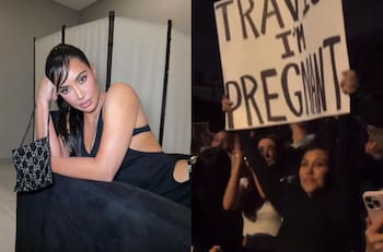 La reacción de Kim al anuncio de embarazo de Kourtney no está ayudando a esos rumores de enemistad