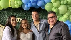 Vocalista de Grupo Firme celebra junto a su ex esposa el Baby Shower de su bebé