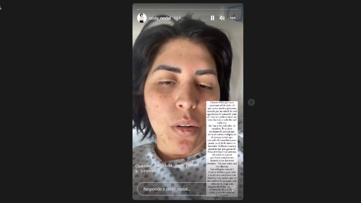 Madre de Christian Nodal fue operada de emergencia por un tumor maligno