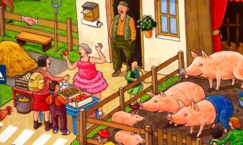 Reto visual: Encuentra los patines - Créditos: Learning Russian