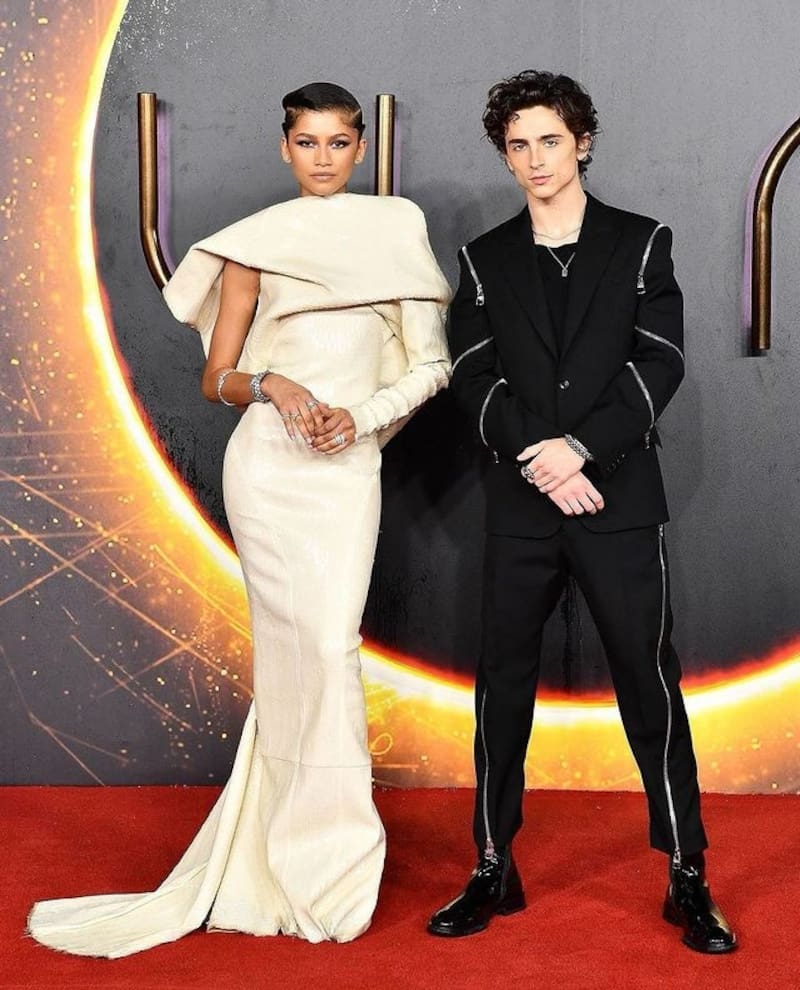 Zendaya y Timothée Chalamet deslumbran en Londres - Créditos: Instagram:@tchalamet
