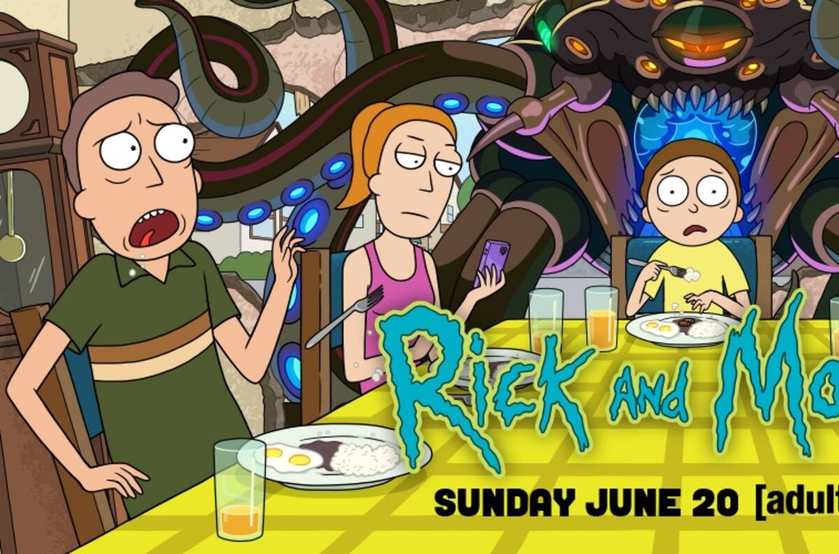 Robots y monstruos gigantes, así es el nuevo corto de anime de 'Rick y Morty'