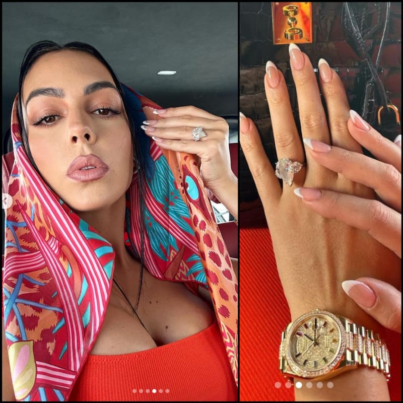 Georgina Rodríguez presume anillo de compromiso - Créditos: Especial