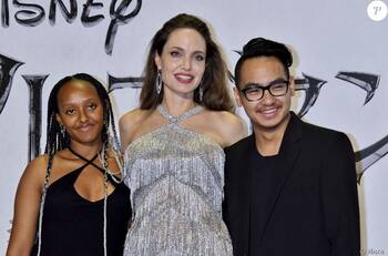 Zahara y Maddox, hijos de Angelina Jolie, tuvieron una noche de hermanos antes de Navidad