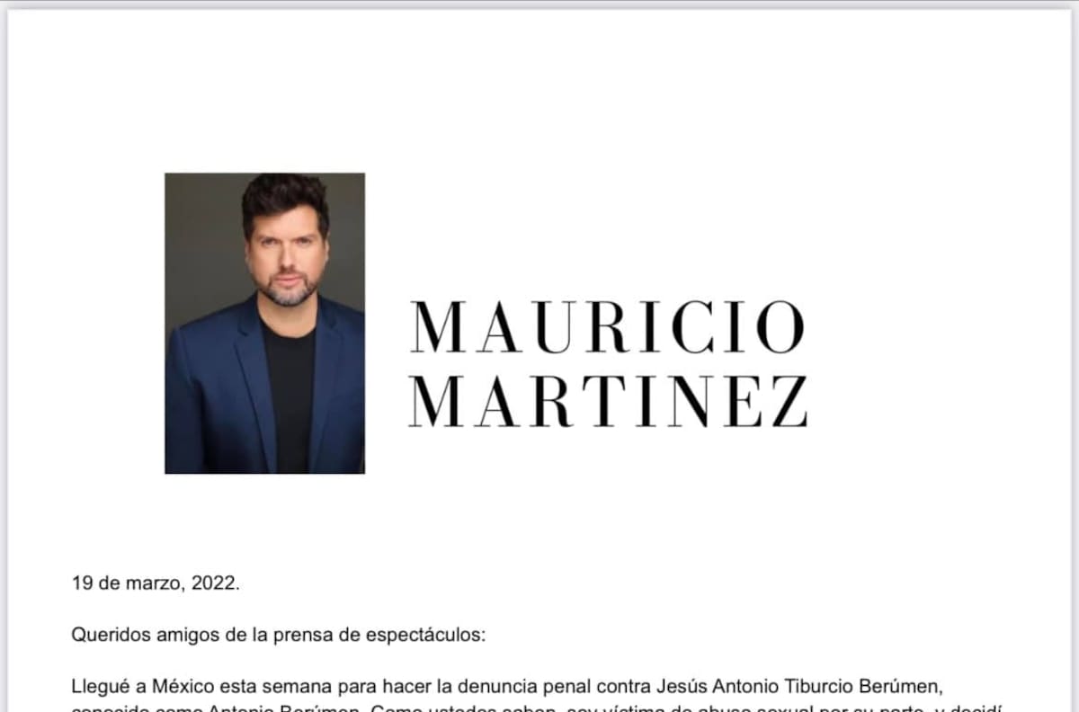 Mauricio Martínez tomó de inspiración a Sasha Sokol para denunciar a su agresor