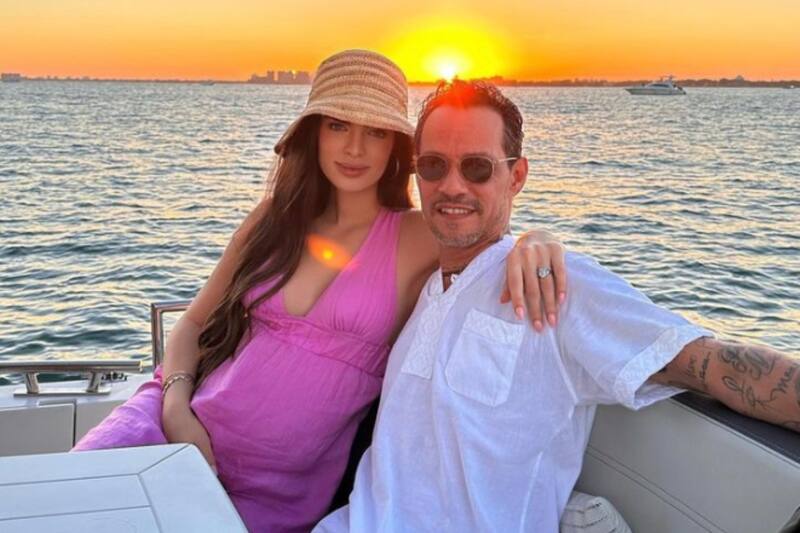 La modelo paraguaya espera su primer hijo, tras casarse con el cantante.