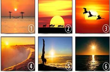 Elige un atardecer y descubre cuáles son tus mejores cualidades