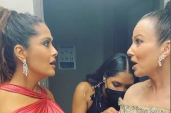 Salma Hayek y Fran Drescher pasan angustiante momento durante los SAG