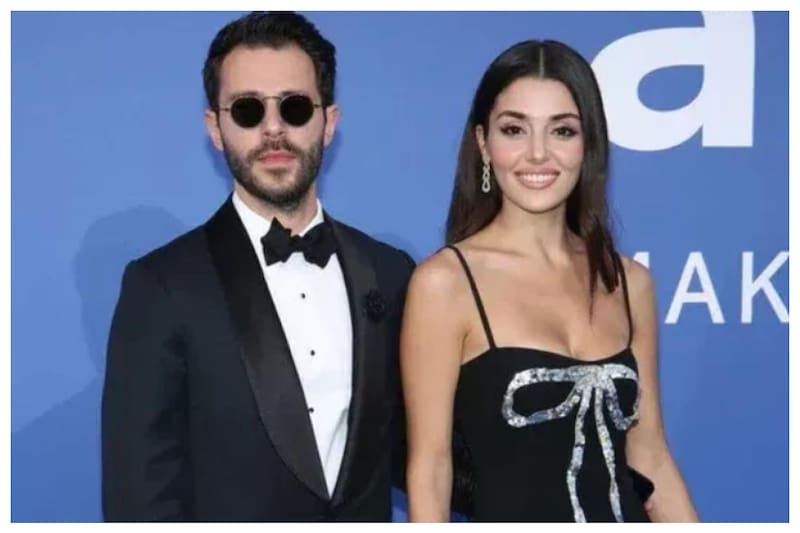 Hande Ercel junto a su novio Hakan Sabanci, el empresario que forma parte de una de las familias más ricas de Turquía.