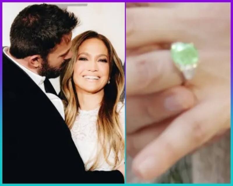 Los detalles del excéntrico anillo de compromiso de JLo - Créditos: Especial