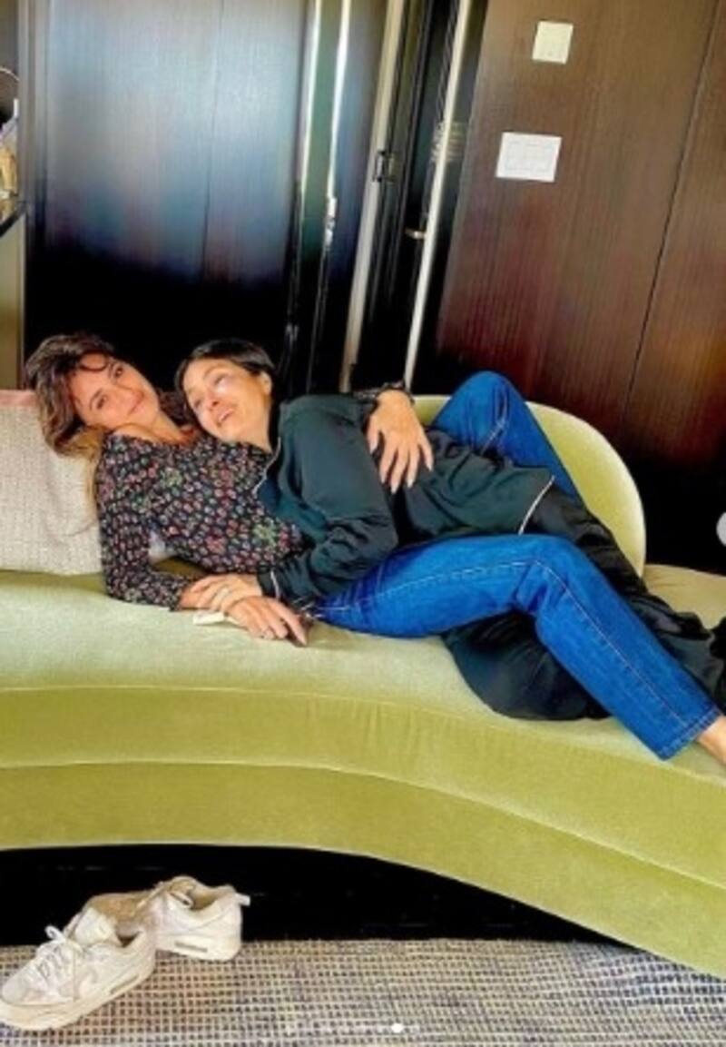 Salma Hayek deja al descubierto la belleza natural de su gran amiga Penélope Cruz - Créditos: Instagram