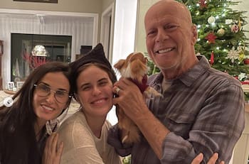 Bruce Willis y Demi Moore tienen tres hijas casi idénticas a la actriz