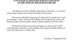 Las primeras palabras de Carlos como rey de Inglaterra