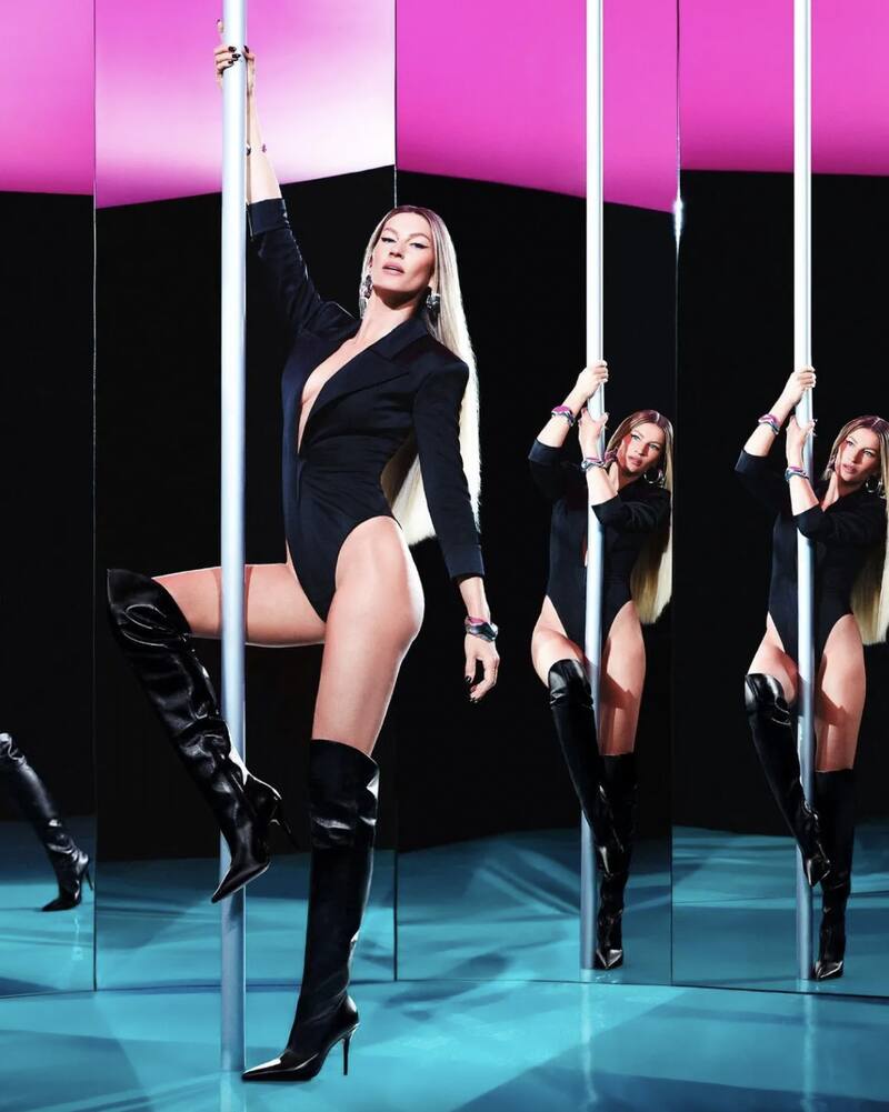 Gisele Bündchen haciendo pole dance - Créditos: Instagram