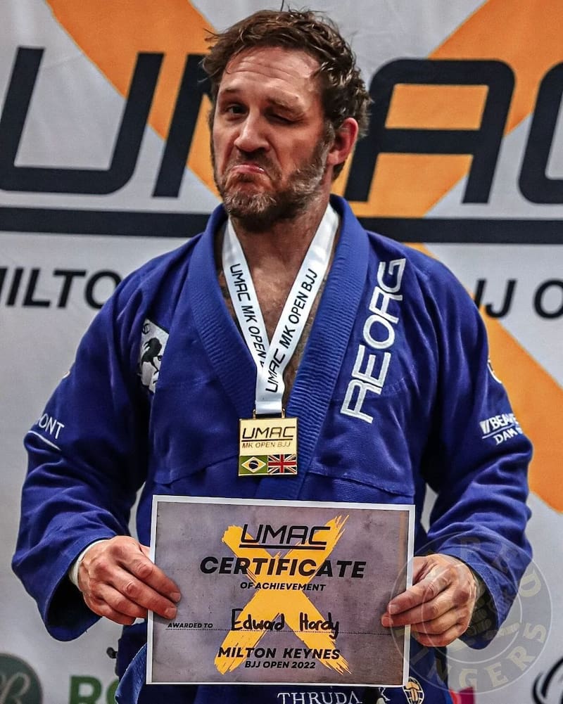Tom Hardy triunfó en un torneo de Jiu-Jitsu brasileño en Inglaterra, el actor utiliza el arte marcial para convivir con sus adicciones. - Créditos: Instagram
