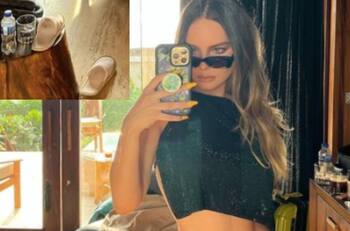 Belinda posa despreocupada pero fans le piden que cuide imagen y lave sus chanclas