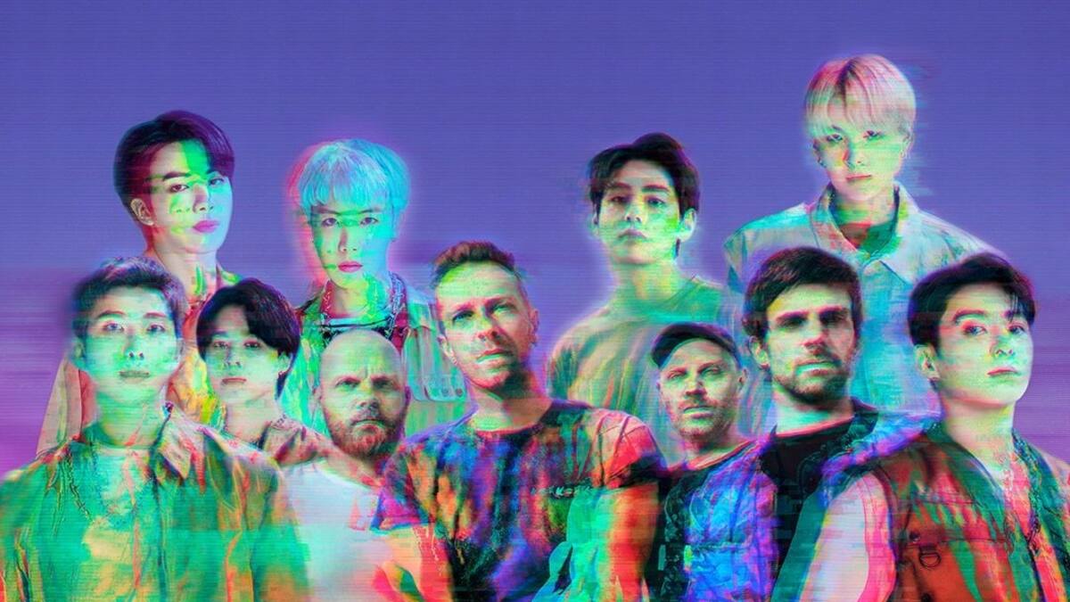 A unas horas de que se estrene el video, BTS y Coldplay publican póster de 'My Universe'