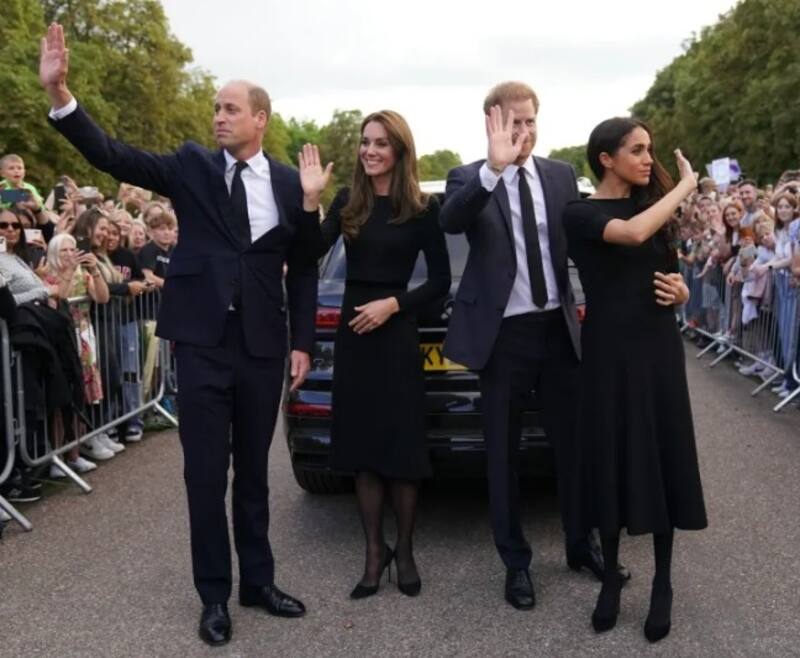 Los "cuatro fantásticos" en las afueras de Windsorr. - Créditos: The Sun