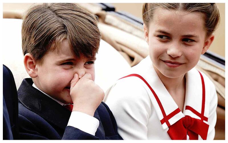 El Príncipe Louis deleitó con sus payadasas en el Trooping the Colour.