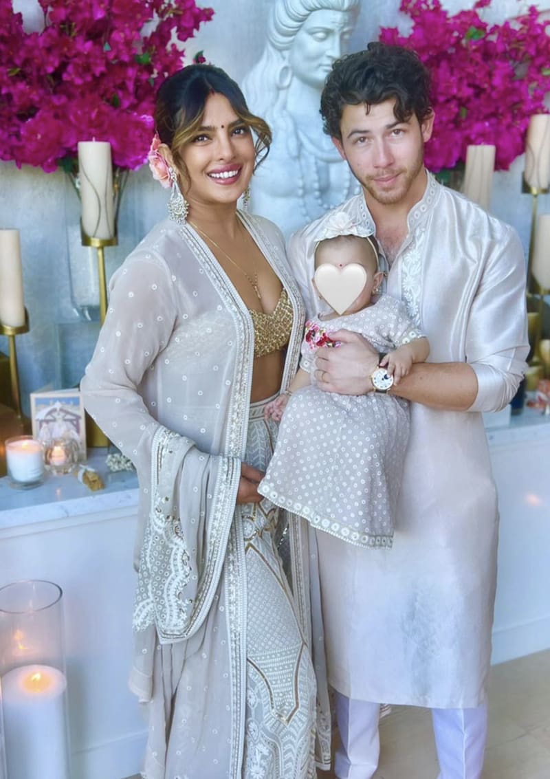 Bebé de Nick Jonas y Priyanka Chopra debuta en público y ya se conoce su rostro ¡se acabó el secreto - Créditos: Instagram
