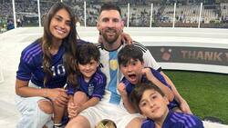 La mágica presencia de los hijos de Lionel Messi en el camino al título mundialero
