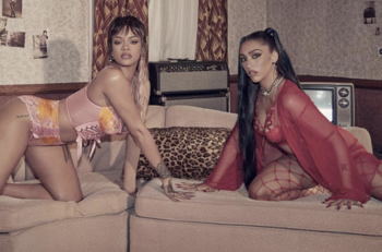 La hija de Madonna y Rihanna posan en sugerentes fotos para promover marca de lencería