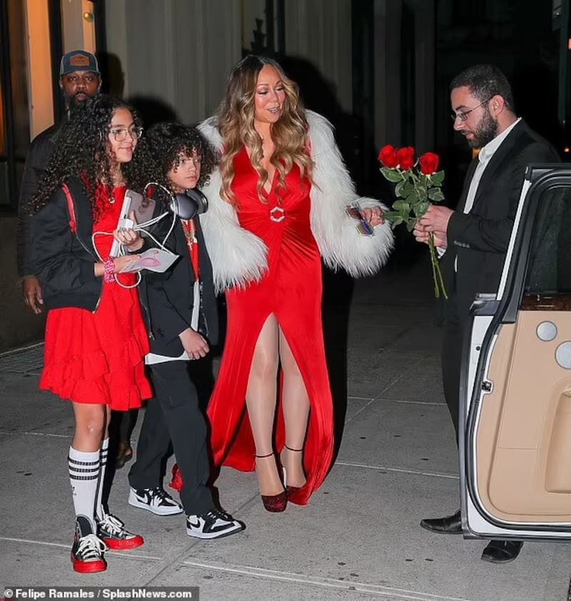 Mariah Carey posó junto a sus hijos - Créditos: Twitter
