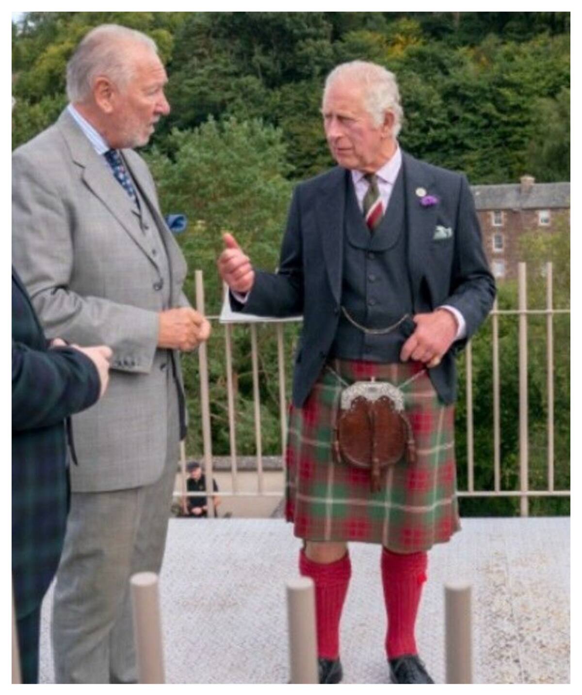 Rey Carlos III en Escocia.