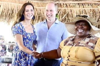 William y Kate bailan con los lugareños de Belice en su visita por el Caribe