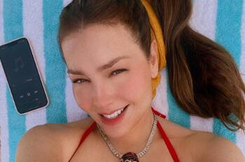 Critican a Thalía por celebrar independencia de EEUU a pocos días de la muerte de su abuelita