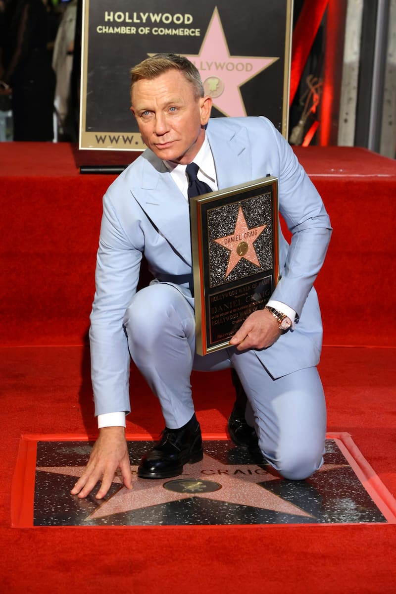 Daniel Craig El actor británico recibió su estrella en el Paseo de la Fama en Hollywood. - Créditos: Twitter @nerdist