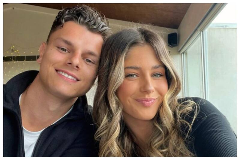 Maddisson Cottle y el novio de toda su vida, el futbolista Jack Palazzolo. Comenzaron su romance cuando ambos eran adolescentes.