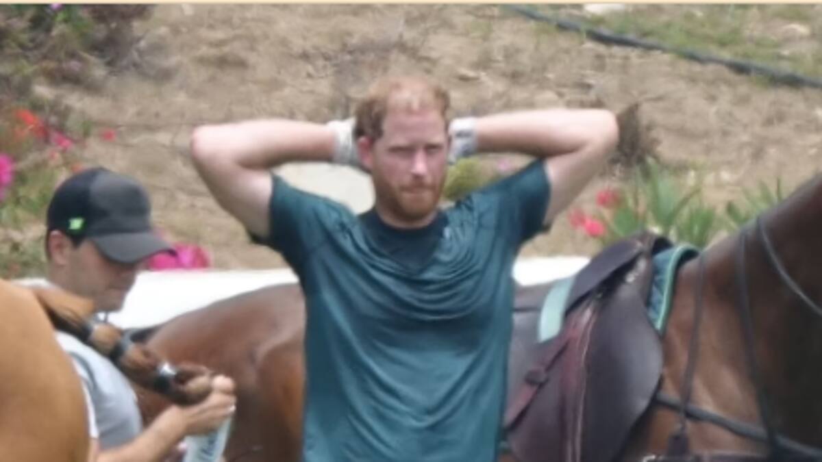 El Príncipe Harry disfruta de un partido de polo en EE.UU., tras visitar a la Reina Isabel II