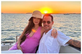 En el Día del Padre, Nadia Ferreira hace que Marc Anthony reciba a su sexto hijo