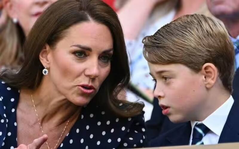 Kate Middleton junto al príncipe George. El primogénito de los príncipes de Gales cumplirá 10 años en sábado.