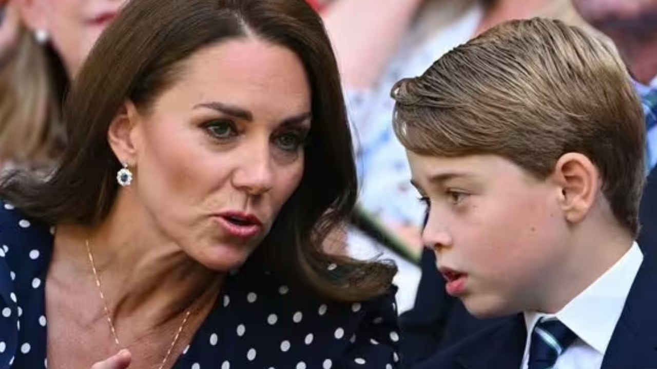 Kate Middleton junto al próncipe George