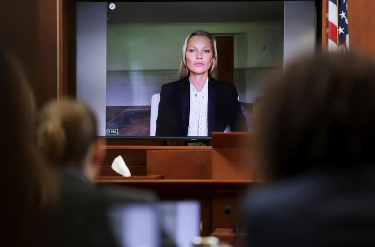 Kate Moss hace una importante declaración en el juicio de Johnny Depp y Amber Heard